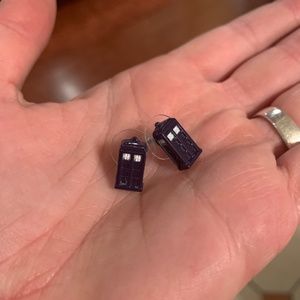 Doctor Who Tardis Earrings